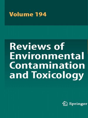 cover image of Reviews of Environmental Contamination and Toxicology 194